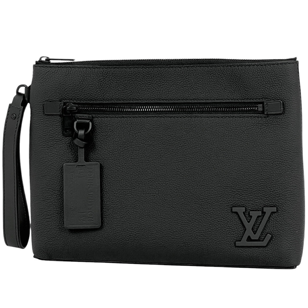 Louis Vuitton Pochette IPAD Shoulder Bag LV Clutch Noir Black